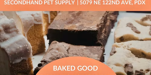 Vegan Bake Sale for Secondhand Pet Supply