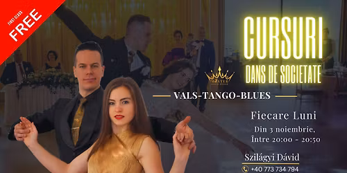 \ud83d\udc83Cursuri DANS DE SOCIETATE - T\u00e2rgu Mure\u0219\ud83d\udd7a