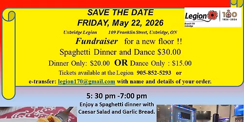Spaghetti Dinner Fundraiser 