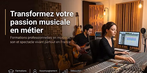 JPO CFPM TOULOUSE - Porte ouverte m\u00e9tiers musique, son et spectacle