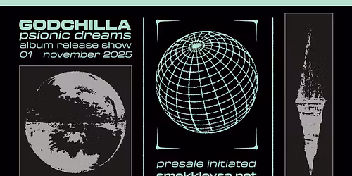 Godchilla - Psionic Dreams \u00fatg\u00e1fut\u00f3nleikar \u00ed Smekkleysu \u00e1samt Retr\u00f6n og Skelk \u00ed bringu!