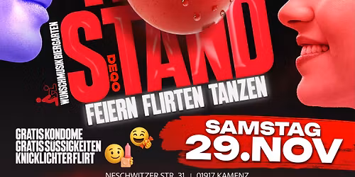 🔥 ONE NIGHT STAND 💞 OBEN & UNTEN mit TECHNO 💋 SA 29.11.