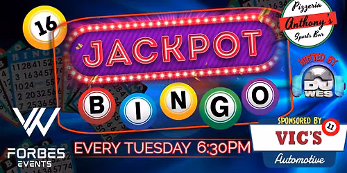 JACKPOT BINGO At Anthony's