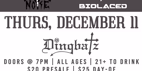 Sponge \/ Mourning Noise \/ The Sylent \/ Biolaced