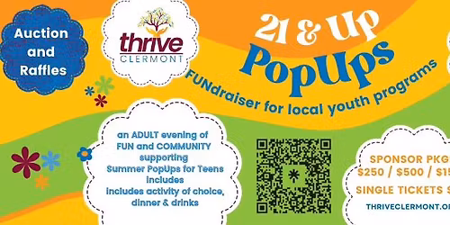 Thrive's 21&Up PopUps Fundraiser