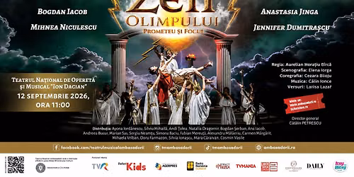 Zeii Olimpului \u2013 Prometeu \u0219i Focul - Teatrul Na\u021bional de Operet\u0103 \u0219i Musical Ion Dacian 