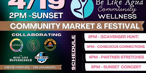 Be Like Agua Community Market & Festival