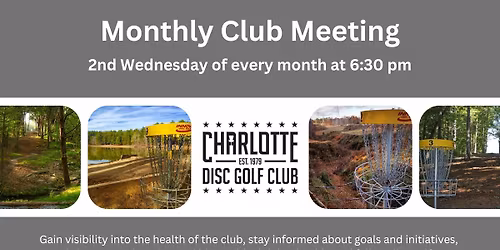 December 2025 Charlotte Disc Golf Club Meeting