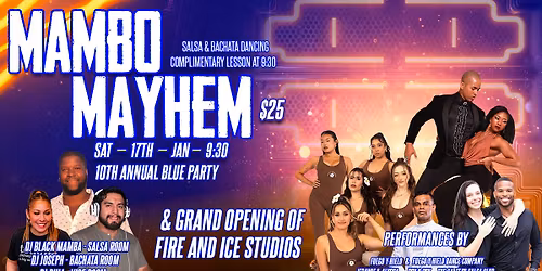 Mambo Mayhem: 10th Annual Blue Party