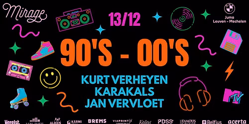 90's & 00's Party | Karakals | Jan Vervloet | Kurt Verheyen