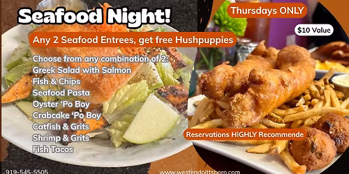 West End Kitchen Seafood Night