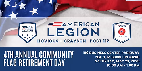 SAL Squadron 112 - 4th Annual Community Flag Retirement Day