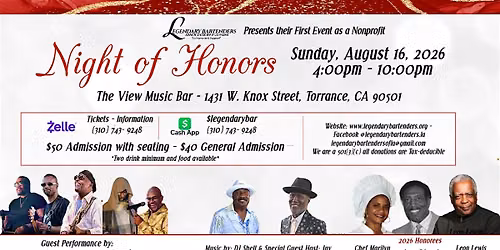 LBAOLA presents our First Fundraiser 2026 Night of Honors
