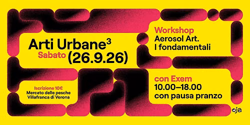 Arti Urbane. Workshop Aerosol Art. I fondamentali con Exem