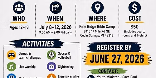 Jesus Is Lord Youth Camp 2026