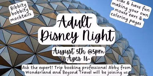 Adult Disney Night at SVCL!