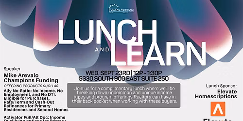 Lunch & Learn - Uncommon & Unique Income Types