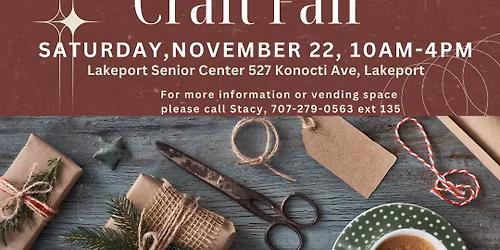Lakeport Senior Center Holiday Craft Fair
