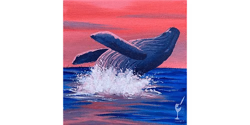 Breaching at Sunset - Paint and Sip in Houston | Classpop!\u2122