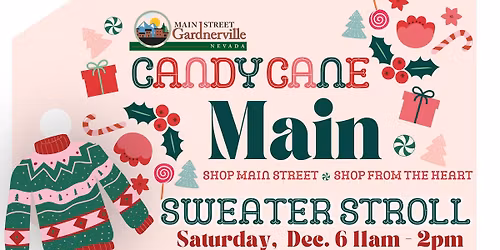 Candy Cane Main - Shop Main Street Sweater Stroll