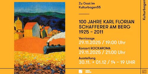 Vernissage und Konzert: 100 Jahre Karl Florian SCHAFFERER