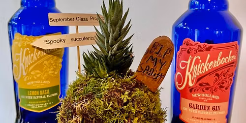 September 18th Cocktails Clay & Kokedama class