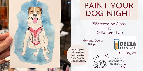 Paint your Dog Night at Delta Beer Lab