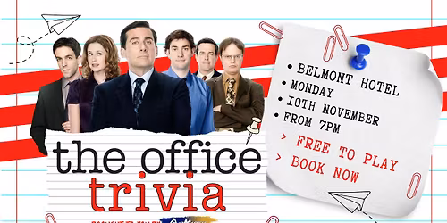 \ud83d\uddc2\ufe0f The Office Trivia @ The Belmont