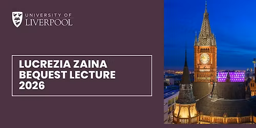 Lucrezia Zaina Bequest Lecture 2026 with Justin Randolph Thompson