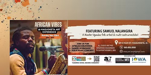 African Vibes Tour - Ugandan Folk Artist and Multi-Instrumentalist
