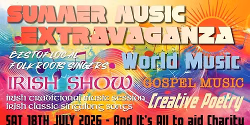 SUMMER MUSIC CHARITY EXTRAVAGANZA | The Barn Coffee Shop Meanwood |Leeds 18 7 26 