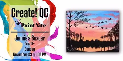 Paint Nite at Jennie's Boxcar: Back to the Pond