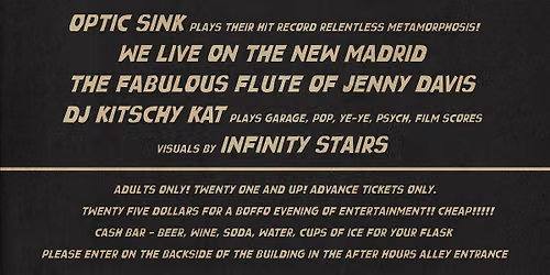 Beale Street Saturday Night w\/ Optic Sink, We Live on the New Madrid & more
