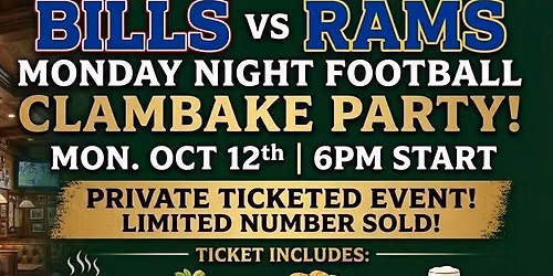 BILLS MNF CLAMBAKE PARTY