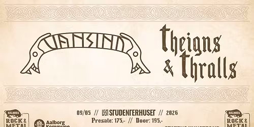 ARM Concert: VANSIND + Theigns & Thralls p\u00e5 Studenterhuset