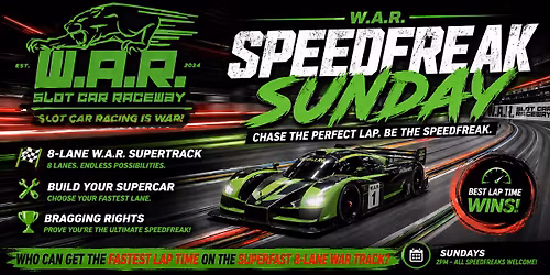 W.A.R. SPEEDFREAK SUNDAY 2026