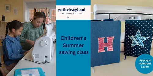 Summer holiday sewing class - Applique notebook covers