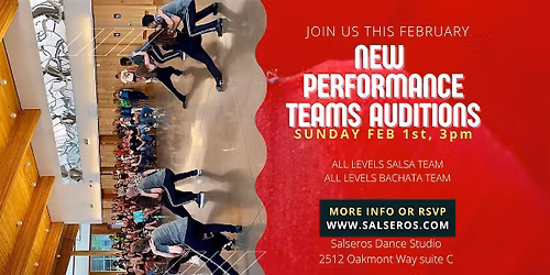 Salsa & Bachata Performance Teams Audition