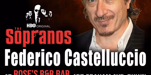 Federico Castelluccio at Rose's R&R Bar for Sopranos Trivia & BADA BINGO!