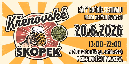 K\u0159enovsk\u00e9 \u0161kopek \/ 20.6.2026 \/ K\u0159enovice u Slavkova