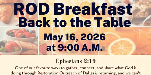 ROD Breakfast | Back to the Table