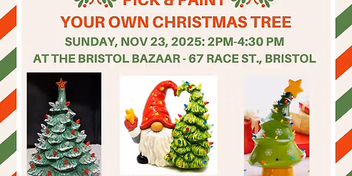 PICK & PAINT YOUR OWN CHRISTMAS TREE CERAMIC WORKSHOP 