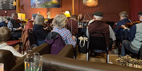 Irish Music Session Sketching, White Horse Black Mountain