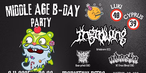 INGROWING (CZ) + AD ACTA (SVK) + SANGRE DE IDIOTAS (SVK) ,Nitra - Mariatchi 