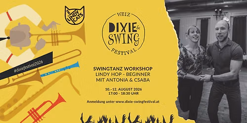 Dixie- & Swingfestival Weiz - Lindy Hop BEGINNER Workshop mit Antonia & Csaba