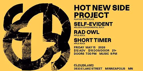 Hot New Side Project, Self-Evident, Rad Owl, Short Timer 