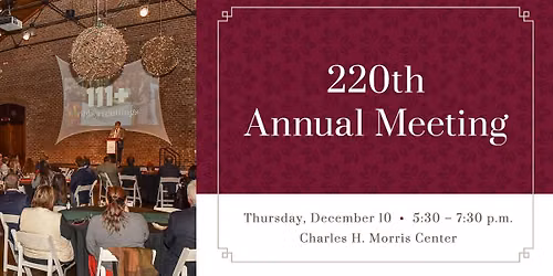 220th Annual Meeting
