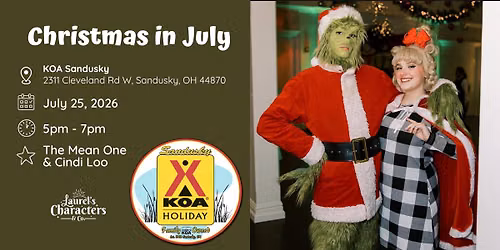 KOA Sandusky Christmas in July