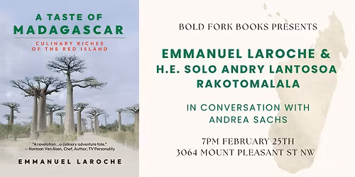 A TASTE OF MADAGASCAR: Author Emmanuel Laroche and Ambassador Rakotomalala