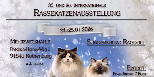 85. und 86. Internationale Rassekatzenausstellung